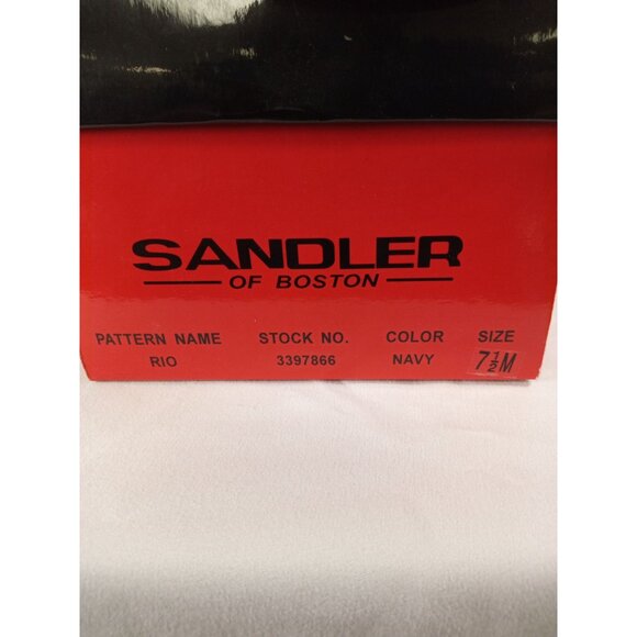Sandler of Boston Original Box Women's Rio Navy Blue Flats Size 7.5M - Picture 2 of 10